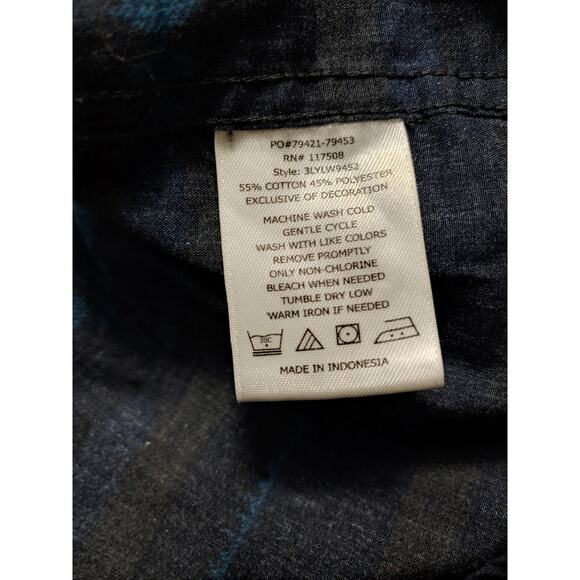 Mens Levi Aztec Print Button Front sz xxl - Picture 4 of 4